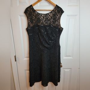 Lauren Ralph Lauren Black Lace Dress
